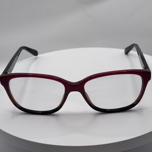 Coach HC6103 5445 54 -16 Aubgn Cognac Varsity Stripe Eyeglasses Pre-Owned